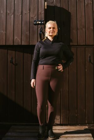 Compression Riding Leggings – brown
